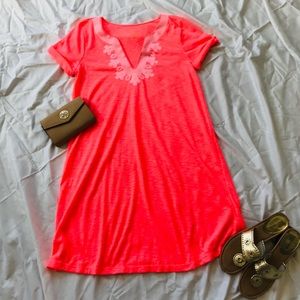 Neon Peach 🍑 Cotton comfy Sundress